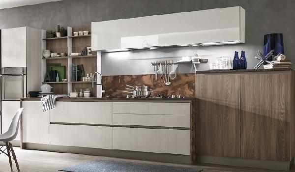 Cucina moderna in legno Infinity di Stosa