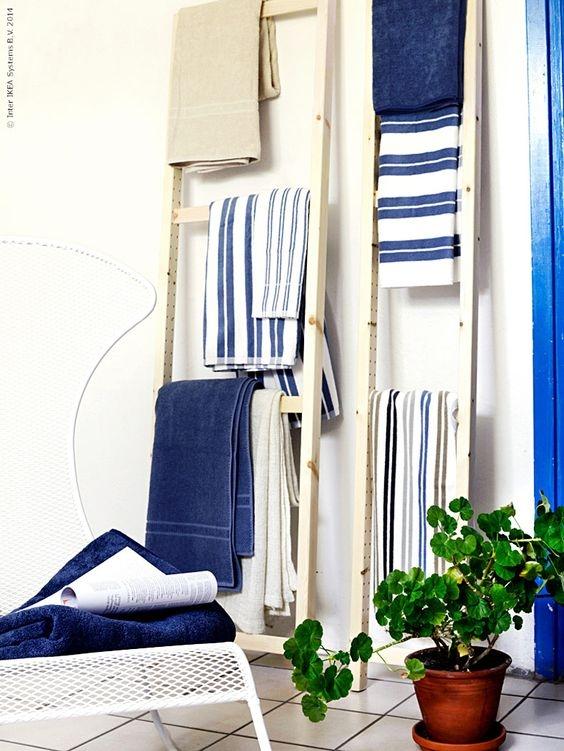 Scale per sistemare gli asciugamani, da Ikea