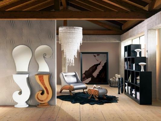 Progetto darredo living stile contemporaneo Arredamenti soggiorno moderni