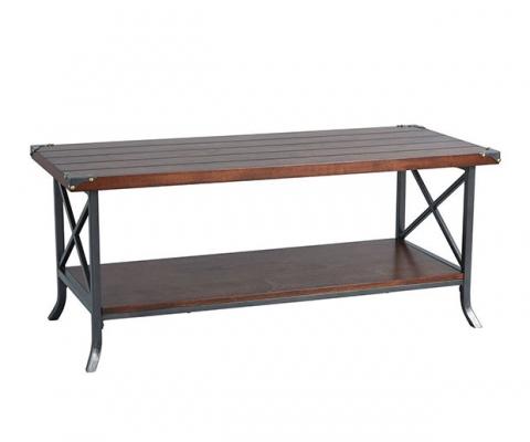 Tavolo in legno e ferro industrial chic da Amazon