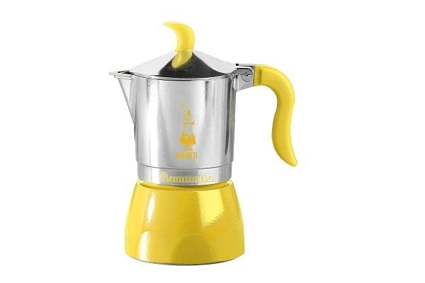 Macchinetta del caffè colorata Fiammetta Summer gialla di Bialetti