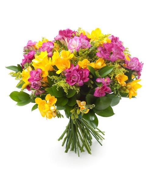 Per il loro profumo forte e dolce le fresie sono molto usate nei bouquet