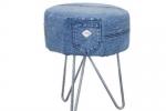 Lo sgabello della collezione Deep Blue Jeans de La Maison Coloniale