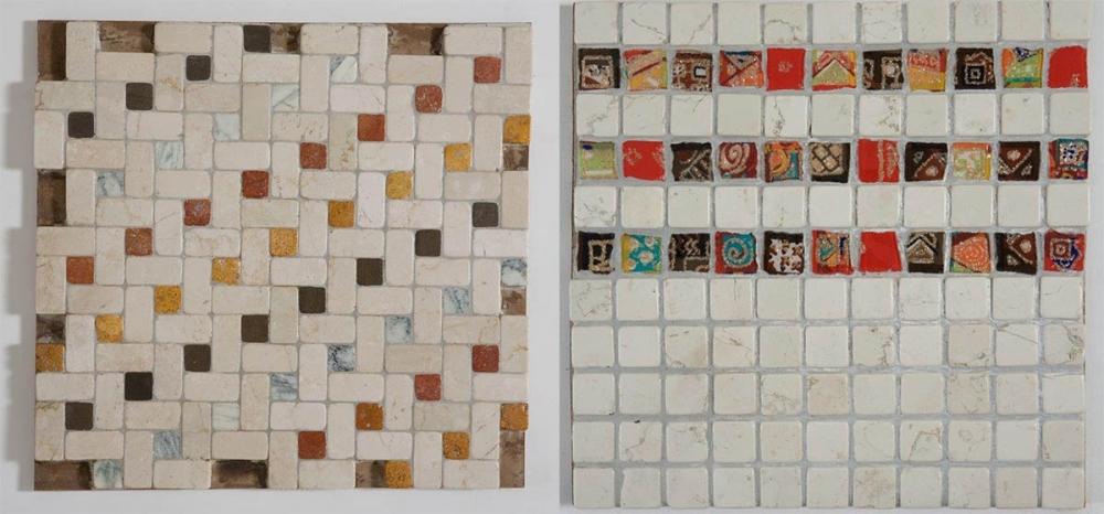 Preziosi mosaici de I Ciottoli di Marmo per la creazione di soglie decorative