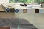 Tavolo con piano ceramico Air MadeTerraneo by Lago, pattern Estate