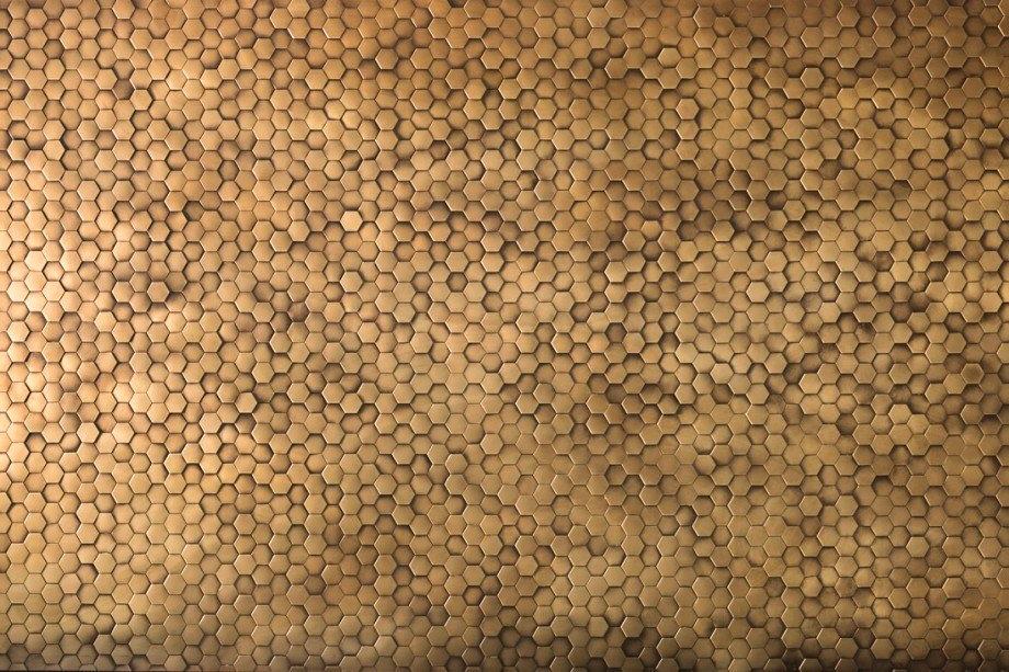 Rivestimento mosaico metallico esagonale De Castelli Copycat