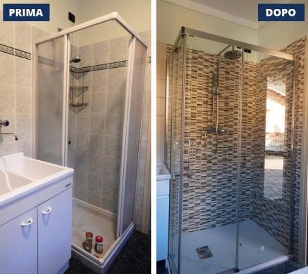 Sostituzione vasca con doccia Sostituire la vasca da bagno con una doccia