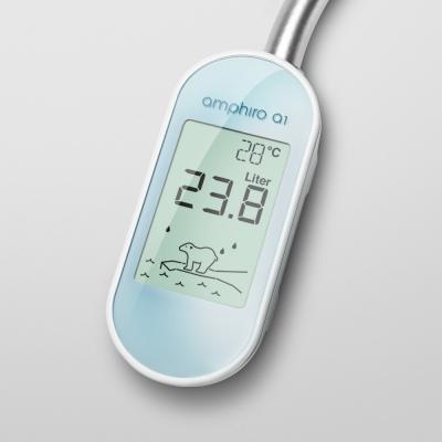 Termometro doccia digitale da applicare al miscelatore termostatico doccia di Amphiro