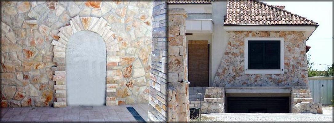 Rivestimenti in pietra da spacco ispirati ai muri a secco de La Pietra Taurina