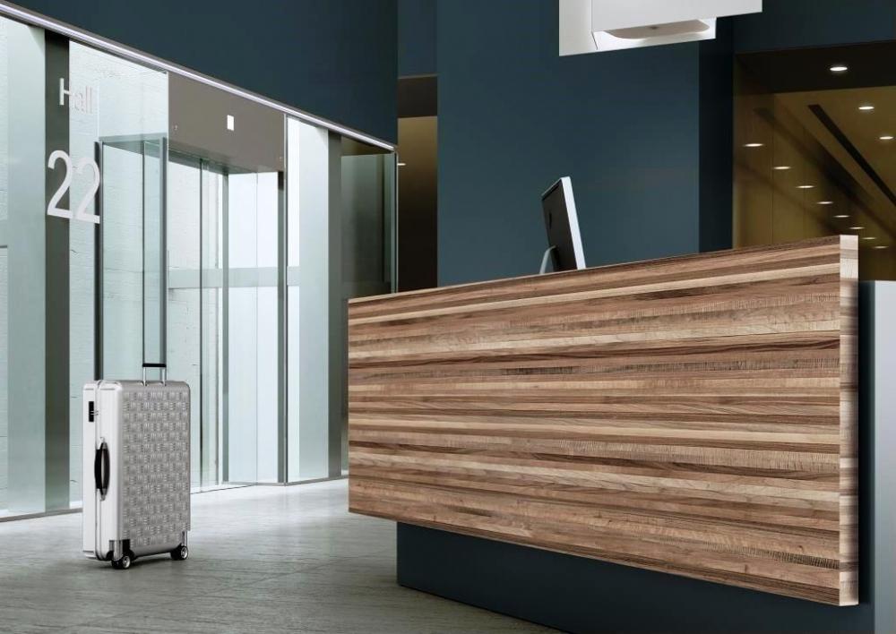 Banco reception Formica® Group Collection Woods