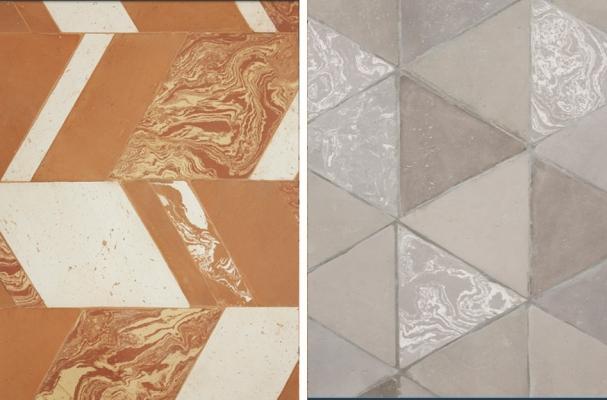 Pavimenti contemporanei di cotto della collezione Gonzaga della Fornace Brioni