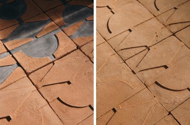 Rivestimento parietale in cotto contemporaneo Labirinto della Fornace Brioni