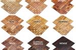 Essenze per i rivestimenti interni a mosaico in legno di Wodewa