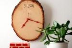 Orologio con tronco d'albero, da designsponge.com
