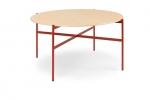 Tavolo rotondo legno e metallo colorato, da True Design