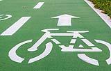 Pista ciclabile in asfalto verde, by RAS