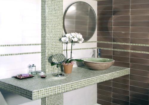 Bagno in muratura con mosaico - Vietri Ceramic Design