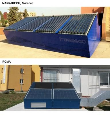 Esempi di installazione di condizionatori solari FREESCOO di SolarInvent