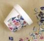 Mosaico di piatti spaiati per personalizzare i vasi delle piantine: parte 1, da kenarry.com