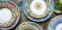 Set d'assiettes en céramique décorées Maremoro