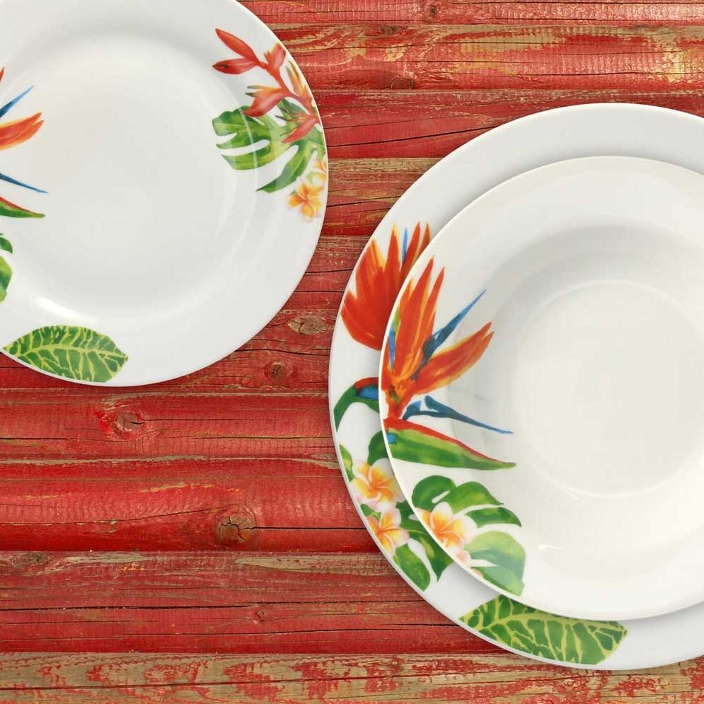 Set piatti in ceramica Alexia, linea Olimpia - Design by Tognana