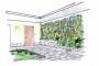 Giardino verticale esterno: disegno di progetto