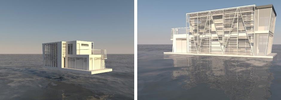 Un progetto di casa galleggiante by Polistudio A.E.S.