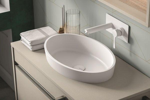 Mobile bagno con lavabo ovale Smart Mastella