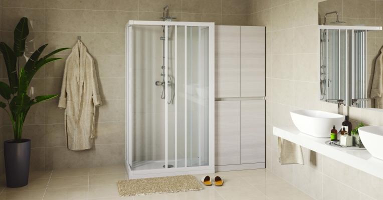 Soluzione Salvaspazio by Remail per cambiare la tua vasca con un box doccia
