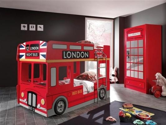 Letto a castello per bambini bus londinese - Fonte foto: anews24.info