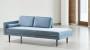 Chaise longue Wind in velluto azzurro - Design e foto by Westwing