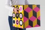 Cartone imballaggio Ombyte con forme geometriche - Design e foto by Ikea