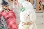 Addobbi natalizi con vecchi maglioni: pupazzo di neve, da diybeautify.com