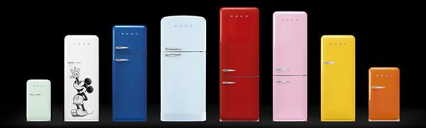 Gamma colori frigorifero vintage Smeg