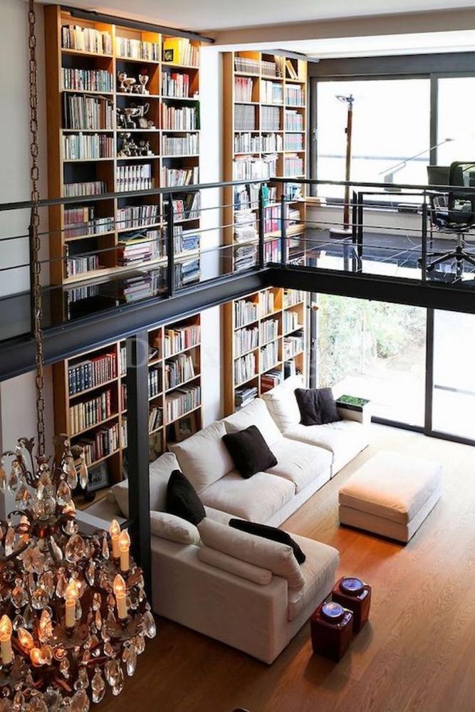 Libreria in soppalco - Fonte foto: Pinterest