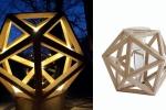 Complemento d'arredo portavaso Icosaedro by Xiloidea