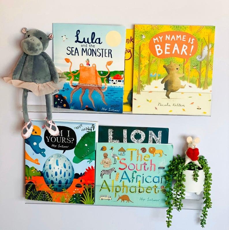 Mensole per libri Clear Acrylic Childrens Nursery Bookshelf su Etsy