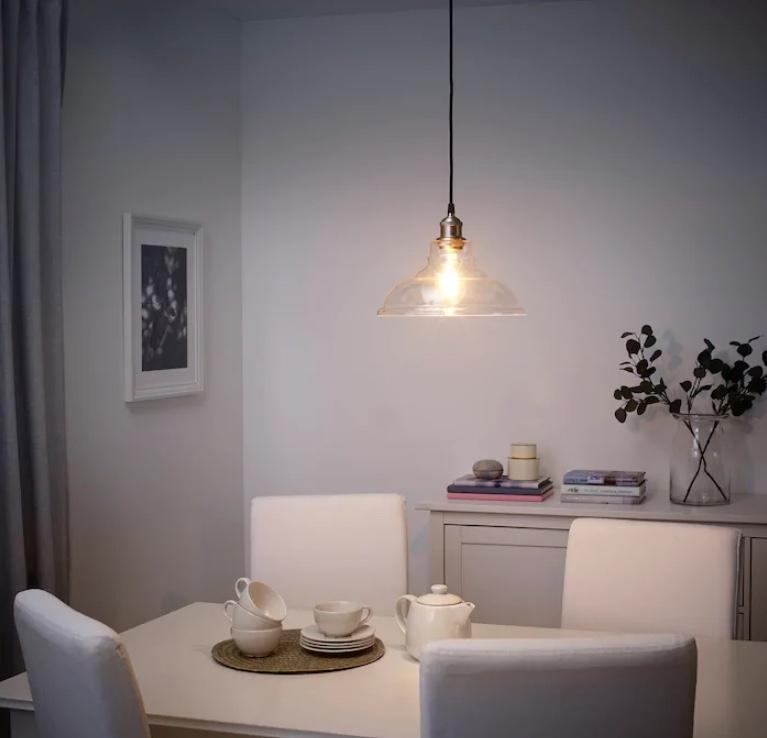 Lampadari da cucina in vetro trasparente, da Ikea