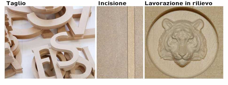Lavoro fatto con laser cutter