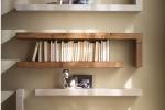 Mensola a parete con fissaggio a scomparsa, serie Essential - Il Bambù