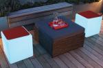 Sedute luminose Cube LED Accu Outdoor di Moree