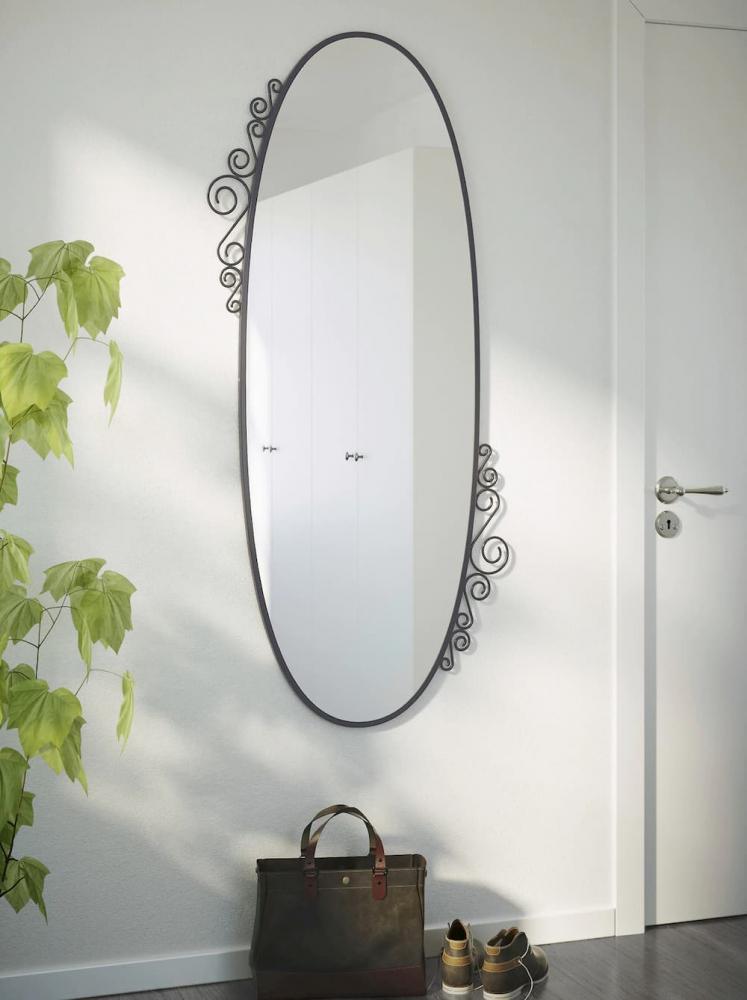 Specchio ovale, IKEA, Ekne