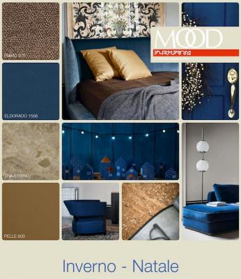Moodboard blu e beige by Flexform