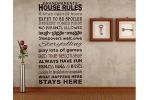Sticker decorativo da muro: Grandparents' House Rules