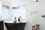 Vasca da bagno freestanding in nero - Credits: Pinterest