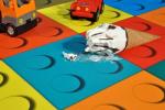 Dettaglio tappeto gioco in vinile per bambini di Tappetosumisura.it