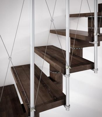 Scala interna in legno, Rintal, linea gamma