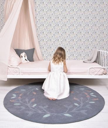 Camera da letto shabby per bambine - Carta da parati Lilipinso