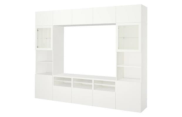 Salotto moderno parete Besta di Ikea