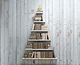 Albero di Natale stile minimal con libri e mensole